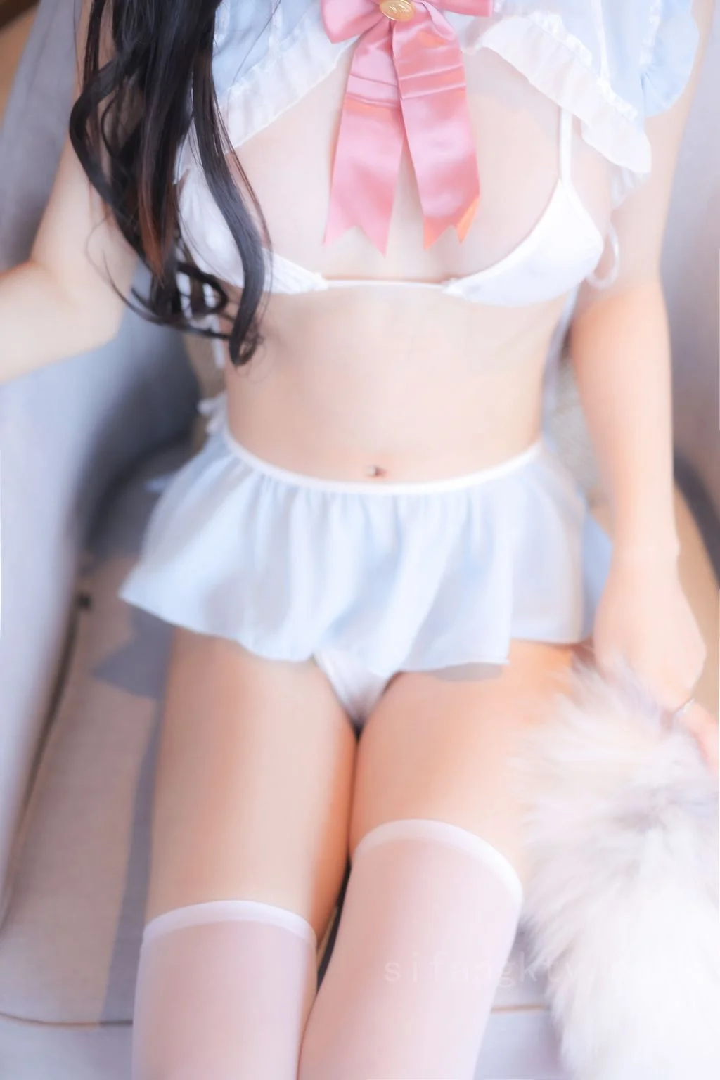[内购无水印] 谢小蒽 白丝小猫 114P 第104张（谢小蒽）