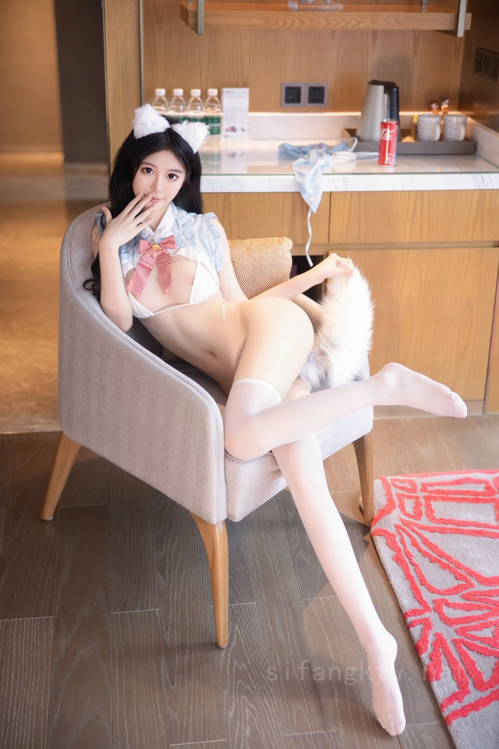 [内购无水印] 谢小蒽 白丝小猫 114P 第58张（谢小蒽）
