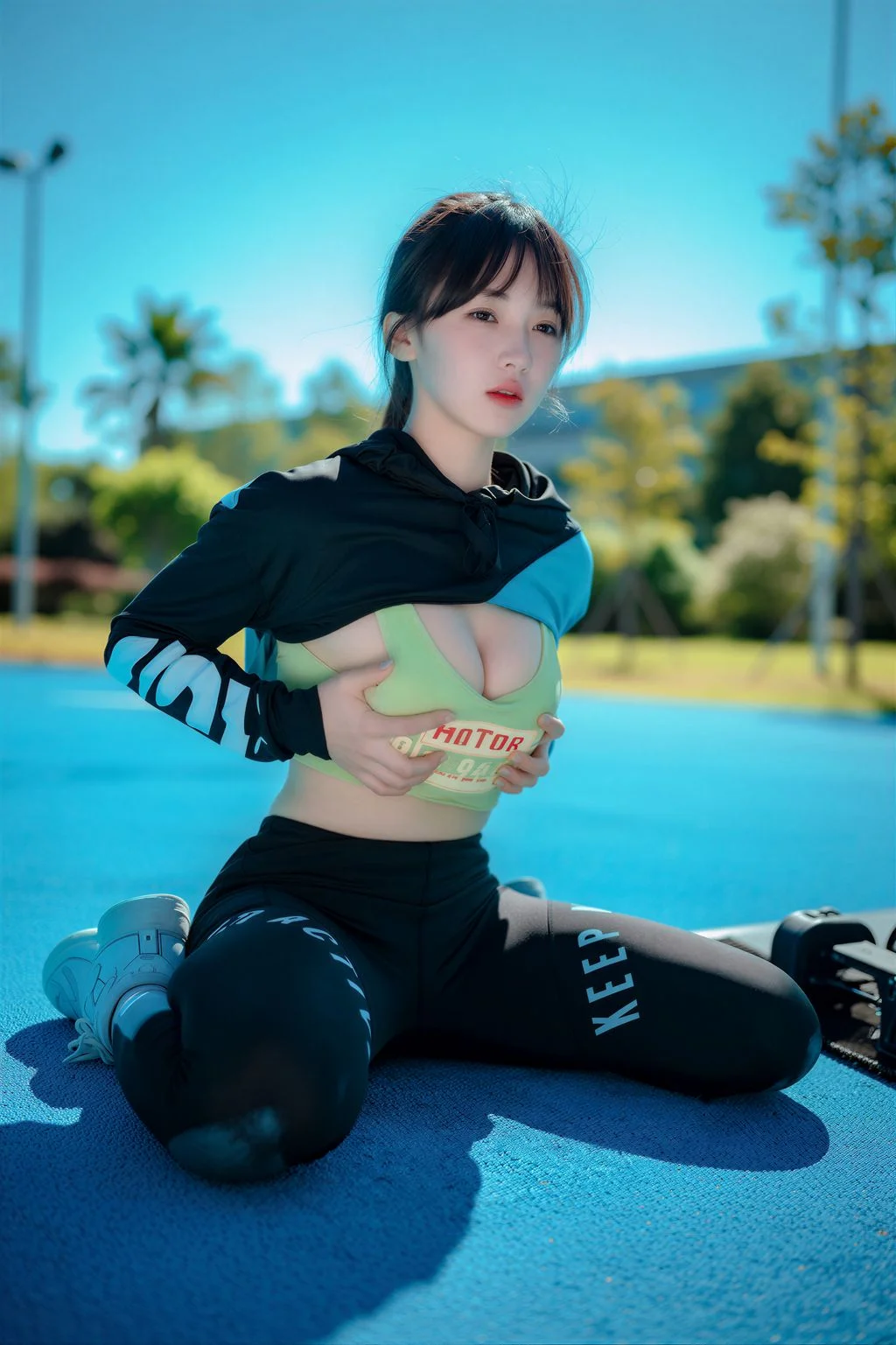 [DJAWA Photo] HENDOONG (혠둥이) Loose and Tight Jade Blue 50P 第2张（HENDOONG (혠둥이)）
