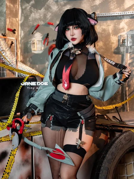 [Tiny Asa] Cosplay Tiny Asa – Jane Doe Zenless Zone Zero 绝区零 简·杜 45P