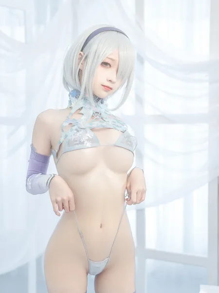 [蠢沫沫Chunmomo] Cosplay 蠢沫沫Chunmomo – 冰雪2B 36P