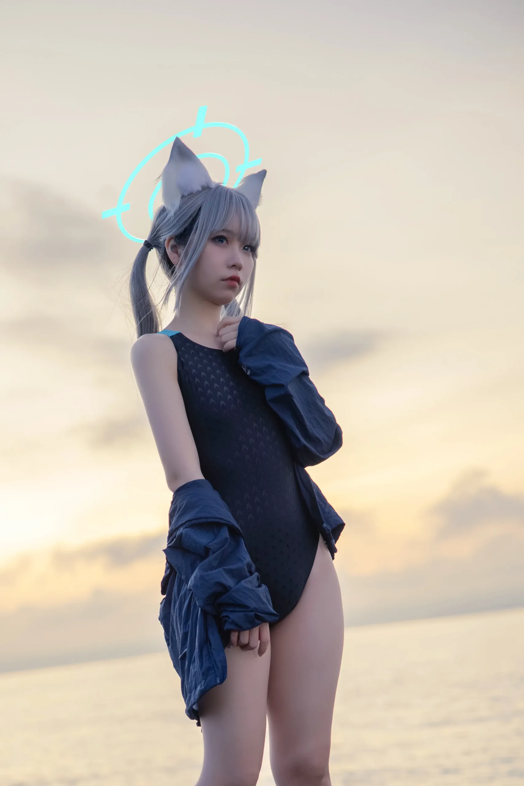 G44不会受伤 NO.082 碧蓝档案-砂狼白子泳装 26P - 第 14 张原画