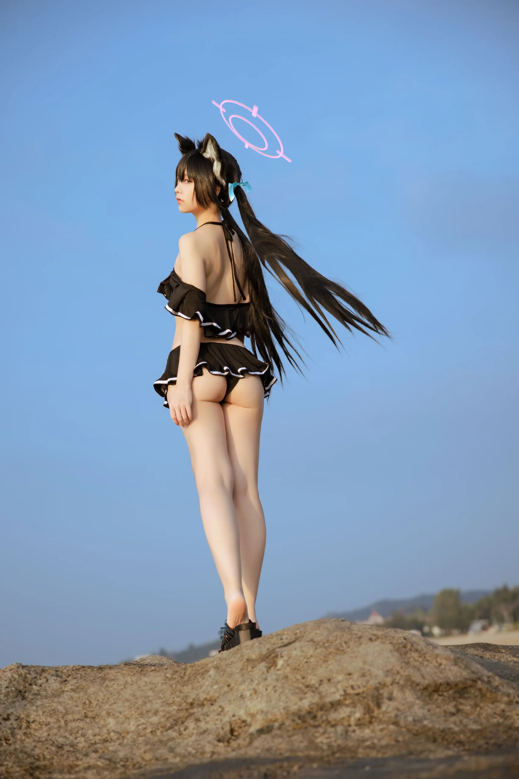 G44不会受伤 NO.092 碧蓝档案-黑见芹香泳装 20P - 第 15 张原画