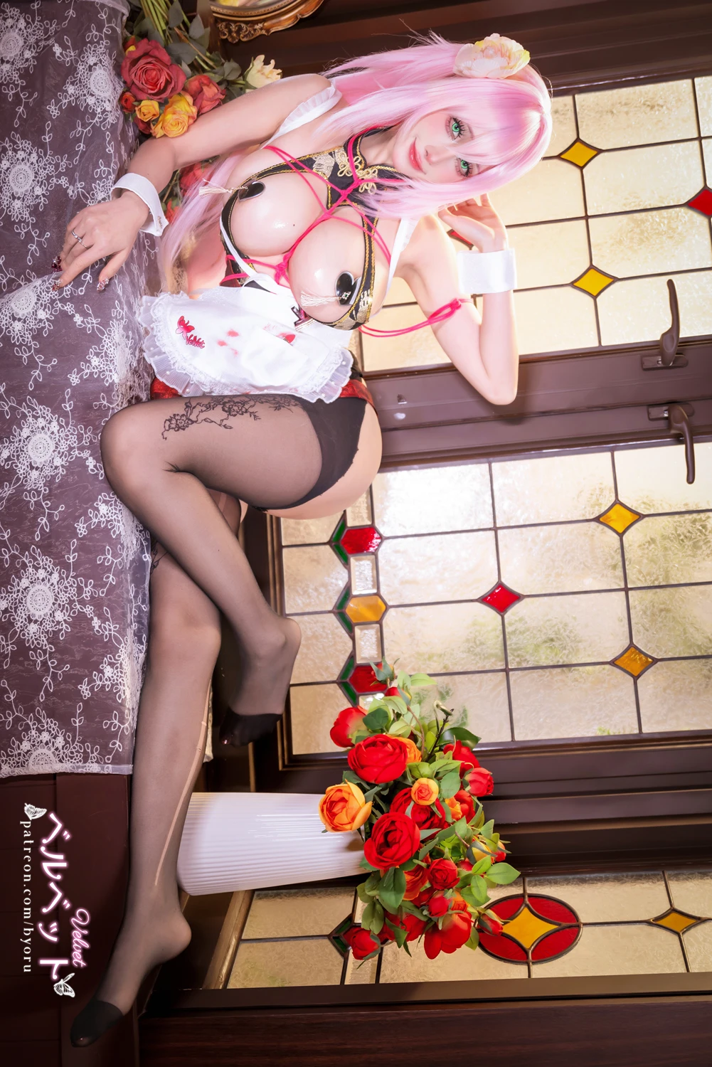 [日本性感萝莉Byoru] Cosplay 日本性感萝莉Byoru – Velvet Maid Nikke 薇尔维特女仆 50P - 第 5 张写真