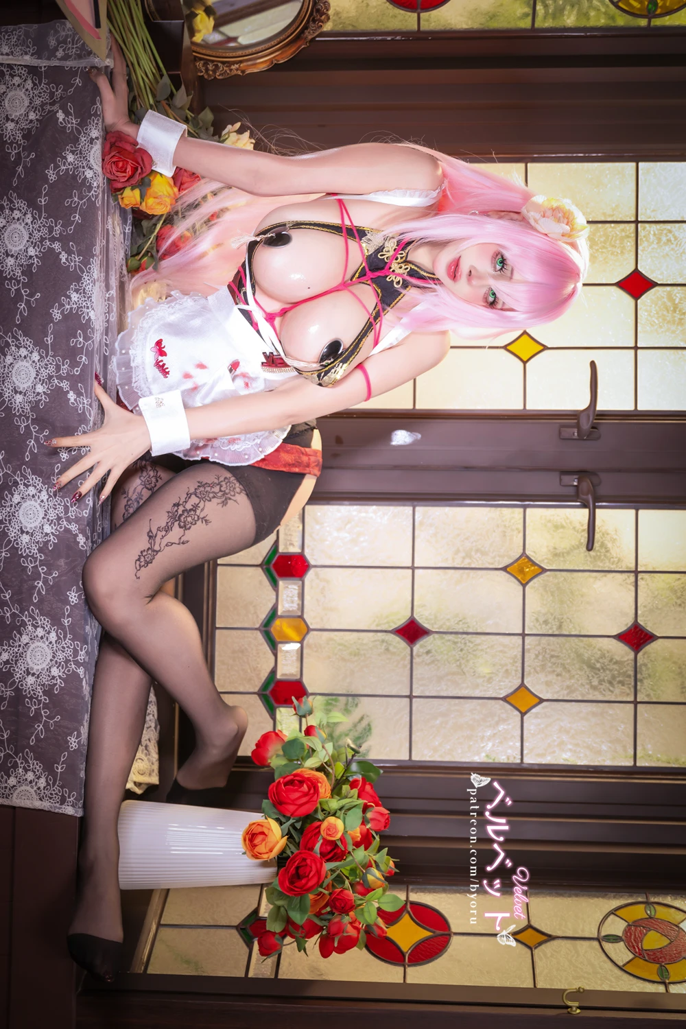 [日本性感萝莉Byoru] Cosplay 日本性感萝莉Byoru – Velvet Maid Nikke 薇尔维特女仆 50P - 第 6 张写真