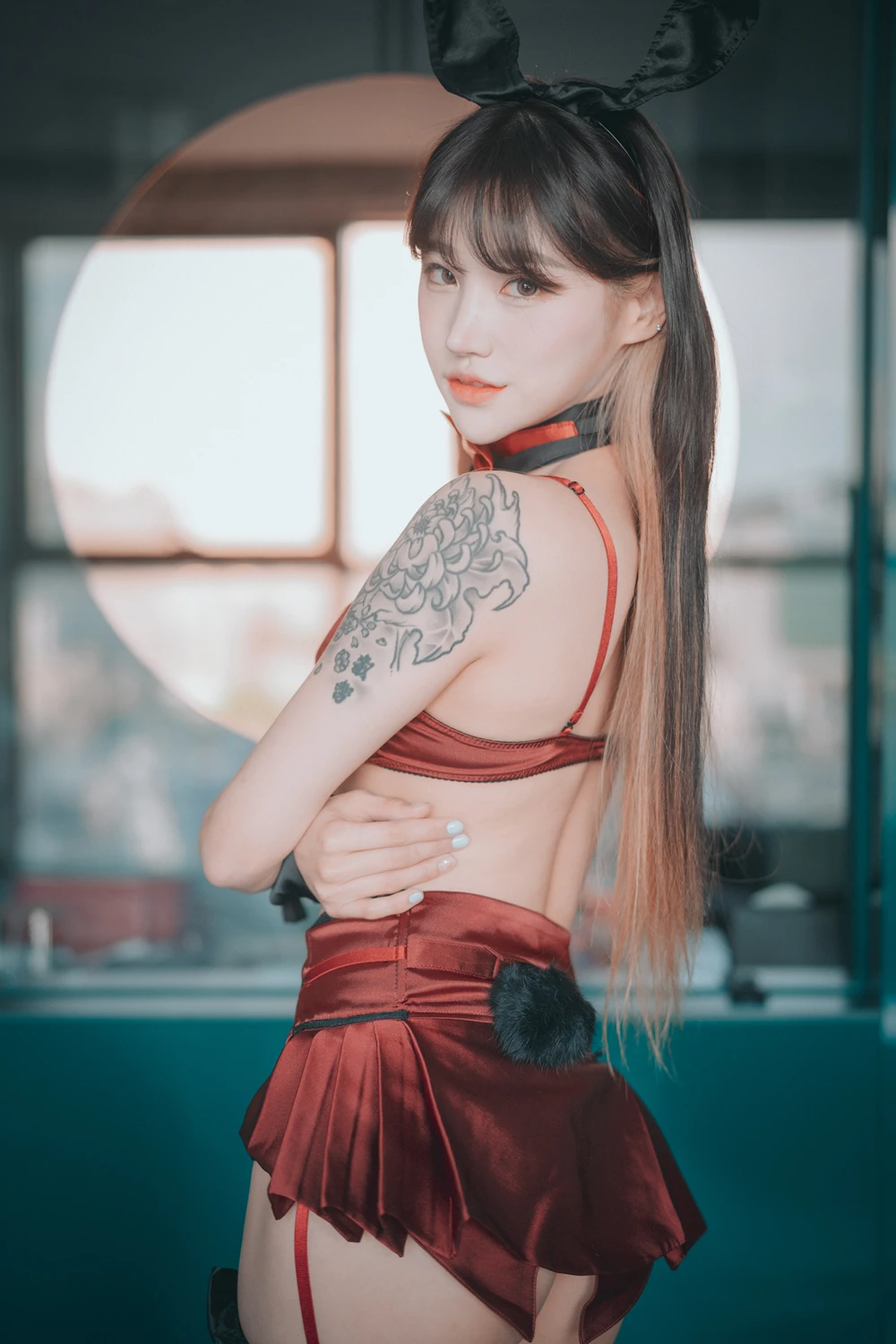 [DJAWA] Taeri 태리 – DJAWA 「Red Velvet Bunny Girl」 90P - 第 3 张写真