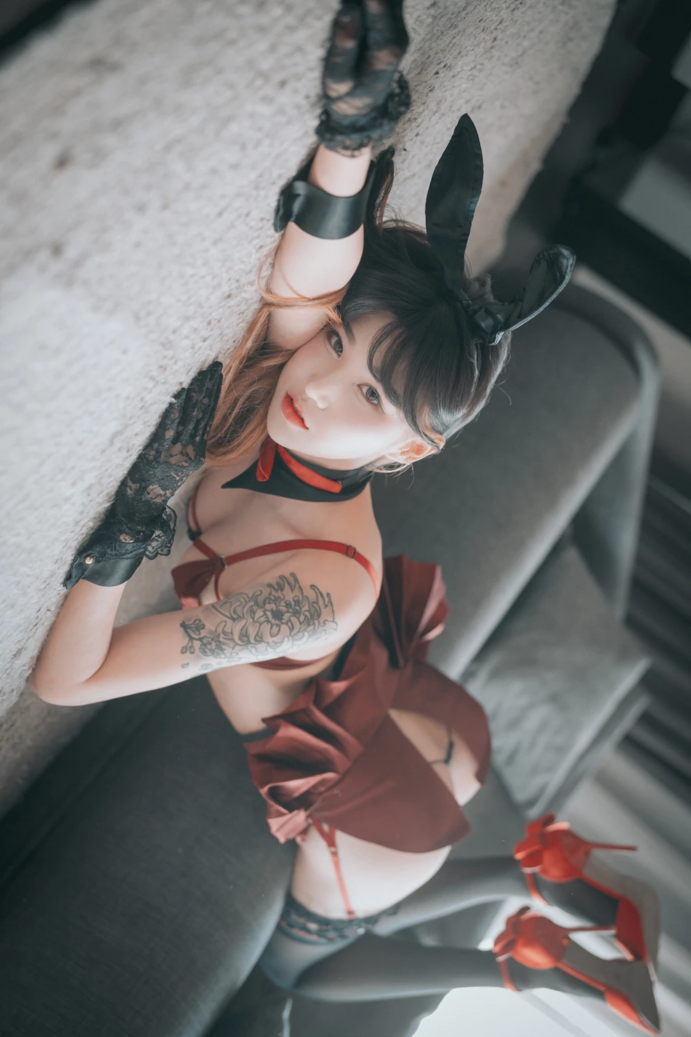 [DJAWA] Taeri 태리 – DJAWA 「Red Velvet Bunny Girl」 90P - 第 20 张写真