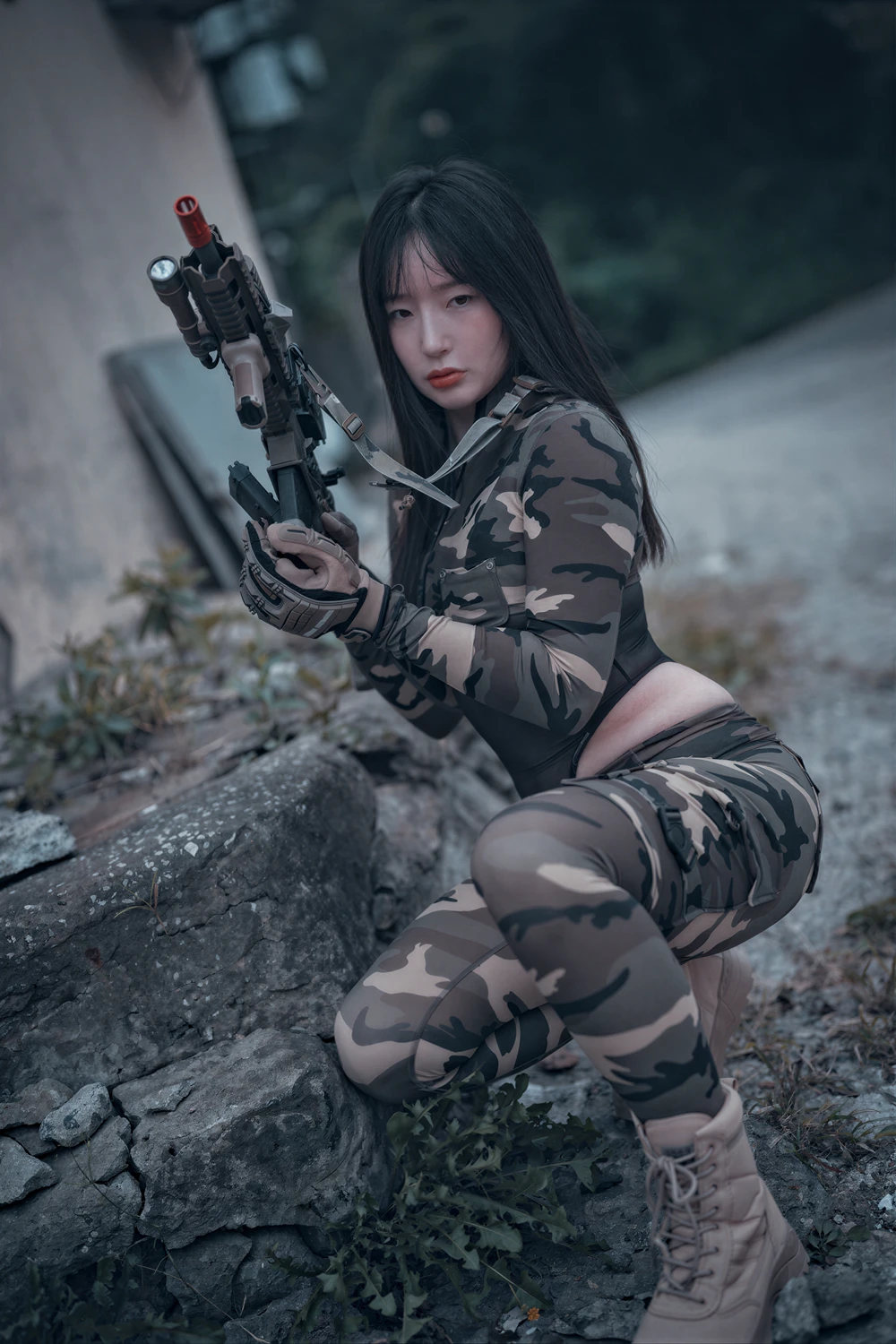 [DJAWA] PIA 피아 – DJAWA 「Loose and Tight Combat Green & Camo」 76P - 第 8 张写真