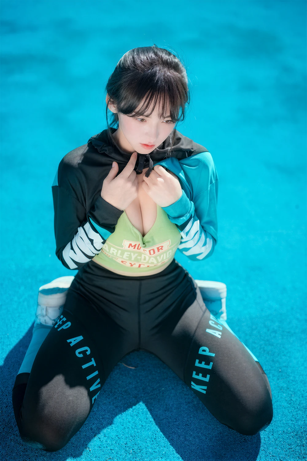 [DJAWA] Hendoong 혠둥이 – DJAWA 「Loose and Tight Jade Blue」 50P - 第 5 张写真