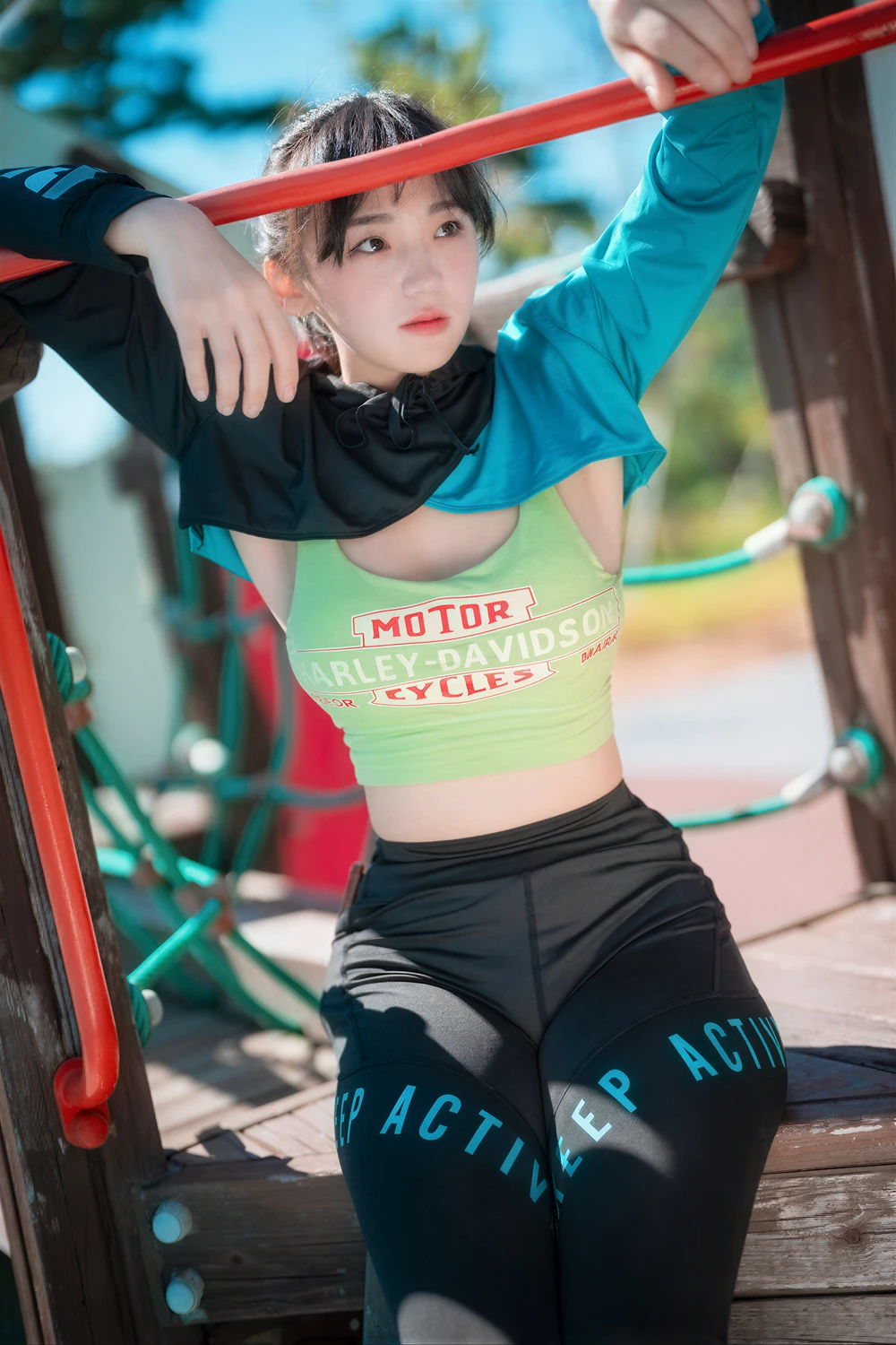 [DJAWA] Hendoong 혠둥이 – DJAWA 「Loose and Tight Jade Blue」 50P - 第 8 张写真