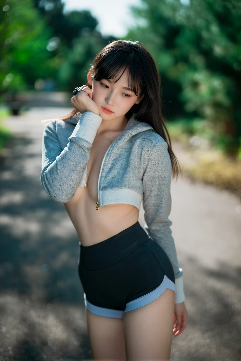 [DJAWA] Hendoong 혠둥이 – DJAWA 「Loose and Tight Jade Blue」 50P - 第 22 张写真