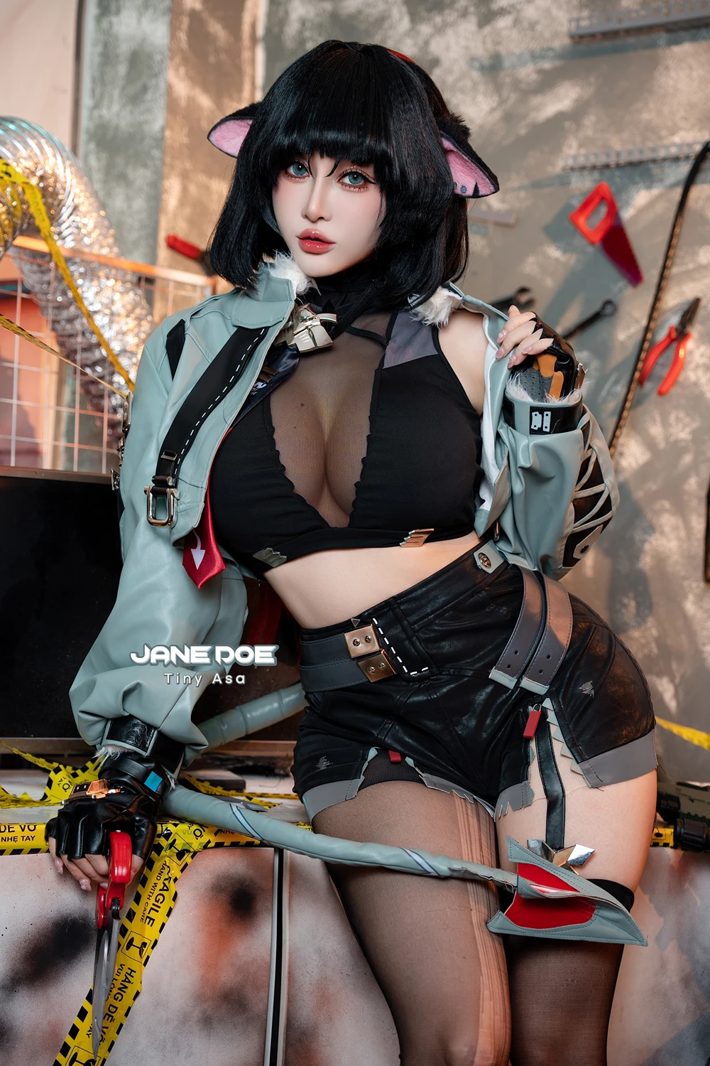 [Tiny Asa] Cosplay Tiny Asa – Jane Doe Zenless Zone Zero 绝区零 简·杜 45P - 第 2 张写真