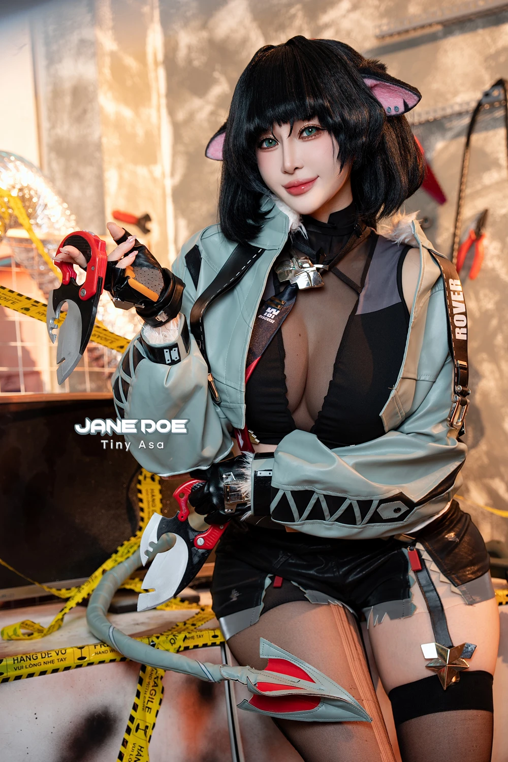 [Tiny Asa] Cosplay Tiny Asa – Jane Doe Zenless Zone Zero 绝区零 简·杜 45P - 第 4 张写真