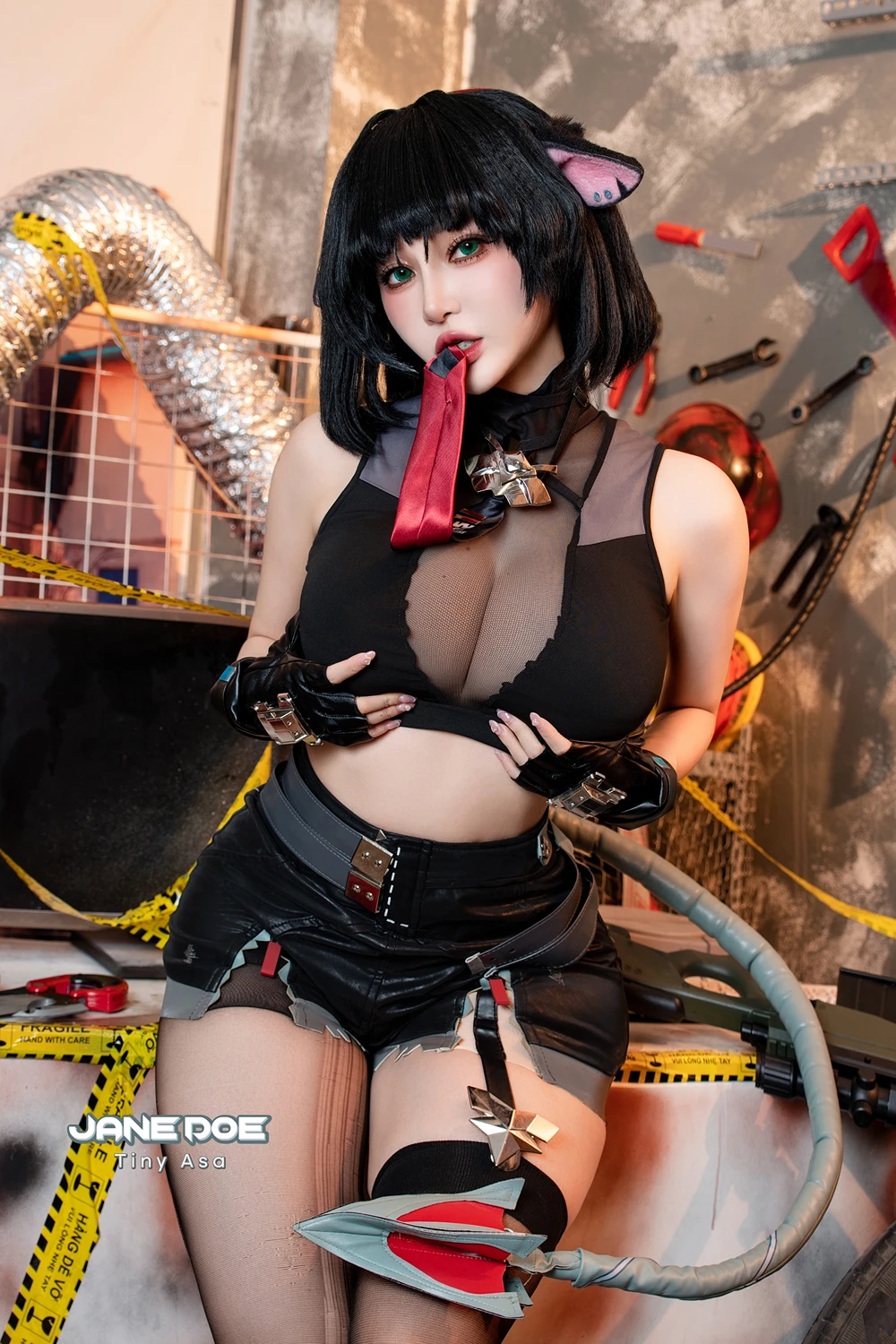 [Tiny Asa] Cosplay Tiny Asa – Jane Doe Zenless Zone Zero 绝区零 简·杜 45P - 第 10 张写真