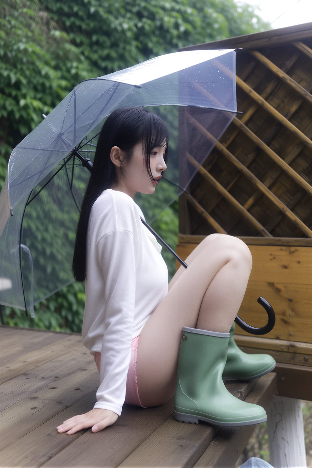 [MAXIM] Rinaモモリナ – MAXIM 「Wet In The Rain – OUTSIDE」 60P - 第 12 张写真