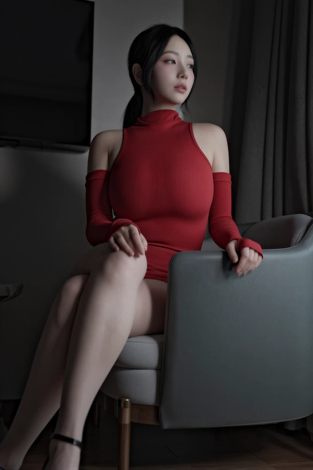 [LE] Suji 수지 – X-LEVEL Vol.82 「Meshed RED」 77P - 第 2 张写真