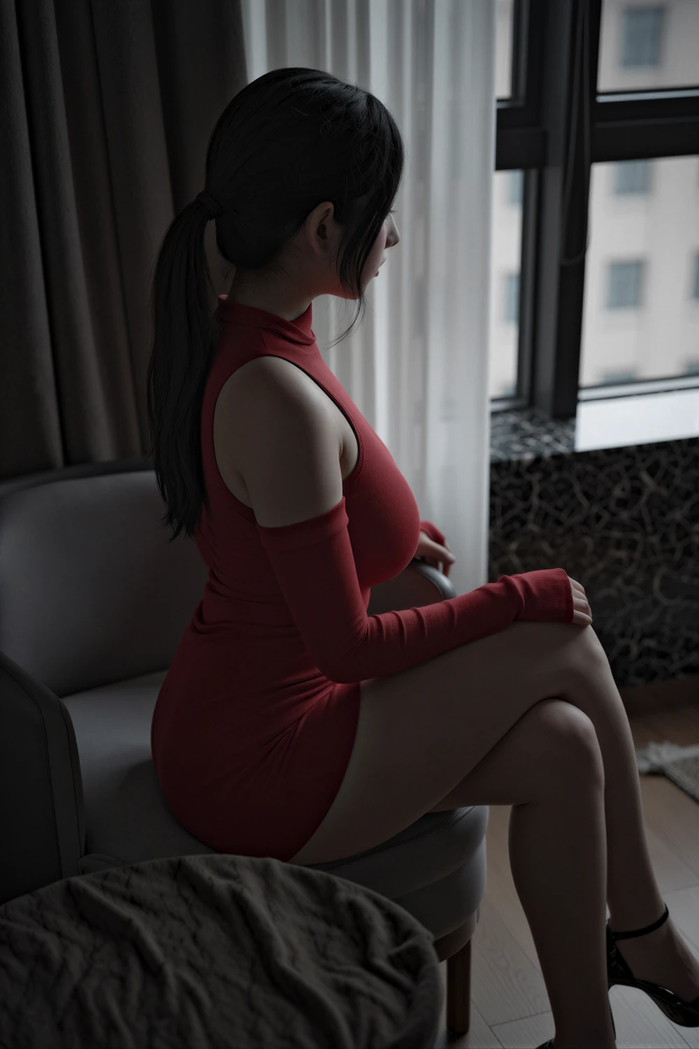 [LE] Suji 수지 – X-LEVEL Vol.82 「Meshed RED」 77P - 第 3 张写真