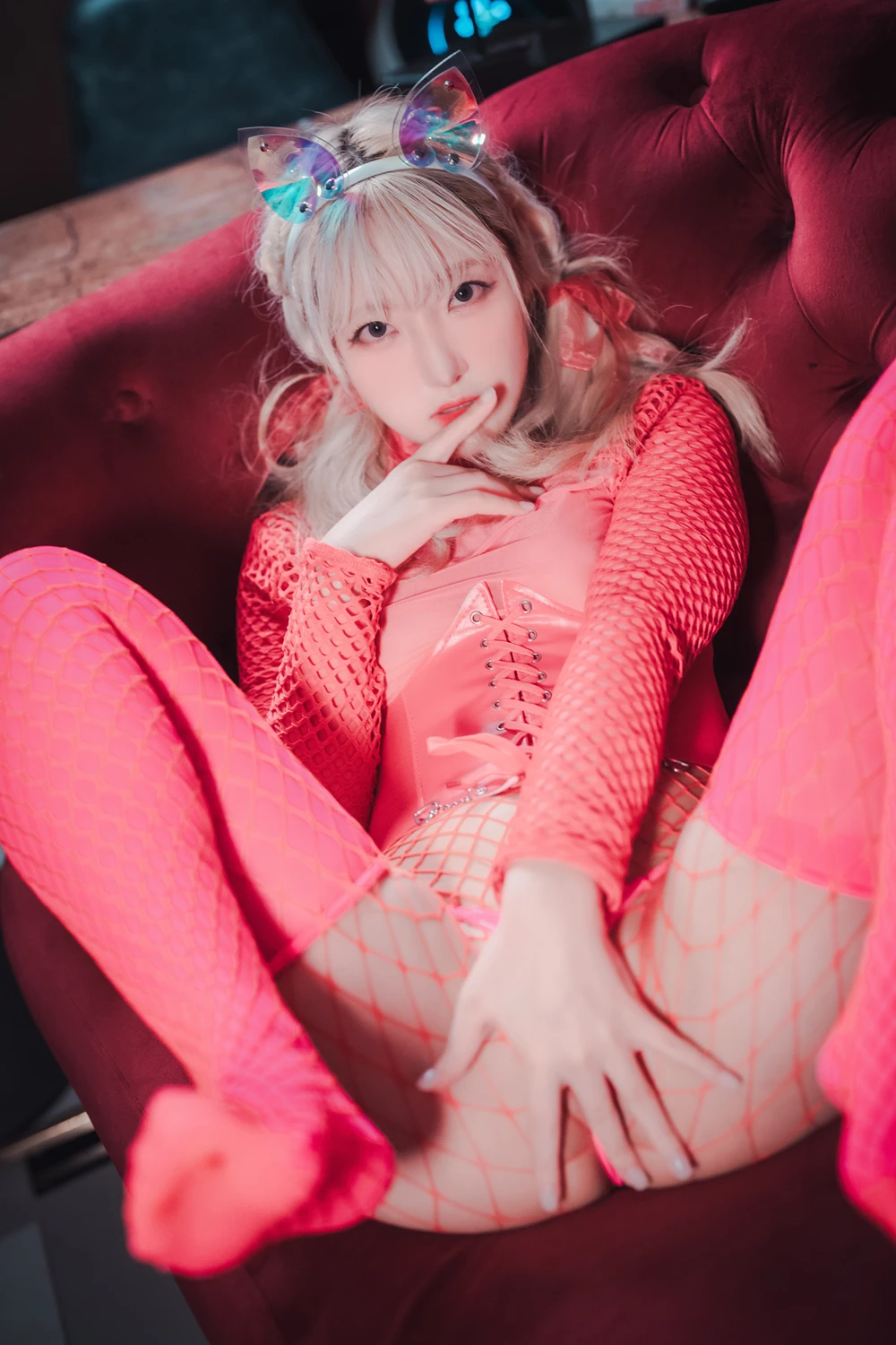 [DJAWA] HaNari 하나리 – DJAWA 「Sheer Pink Cat Girl」 90P - 第 9 张写真