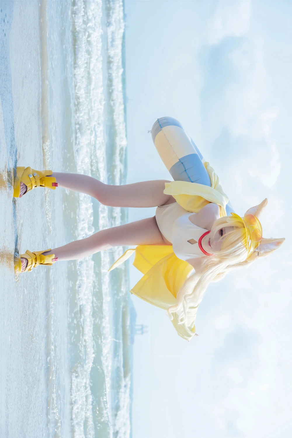 [矢量鱼] Cosplay 矢量鱼 – 蔚蓝档案 百合园圣娅 泳装 70P - 第 8 张写真