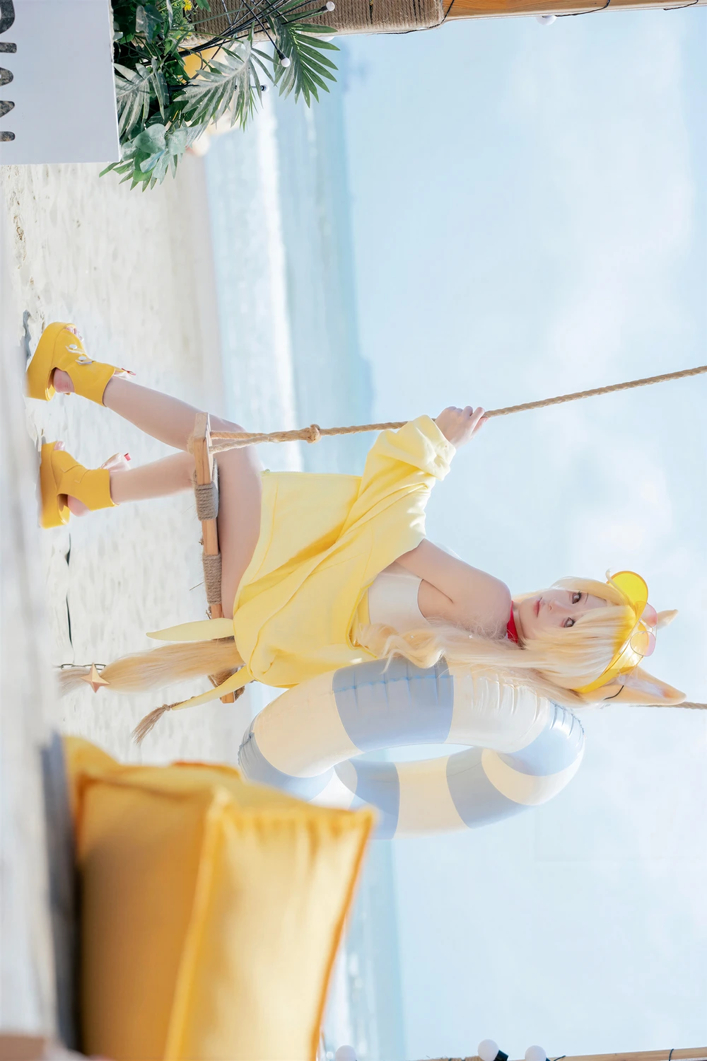 [矢量鱼] Cosplay 矢量鱼 – 蔚蓝档案 百合园圣娅 泳装 70P - 第 30 张写真