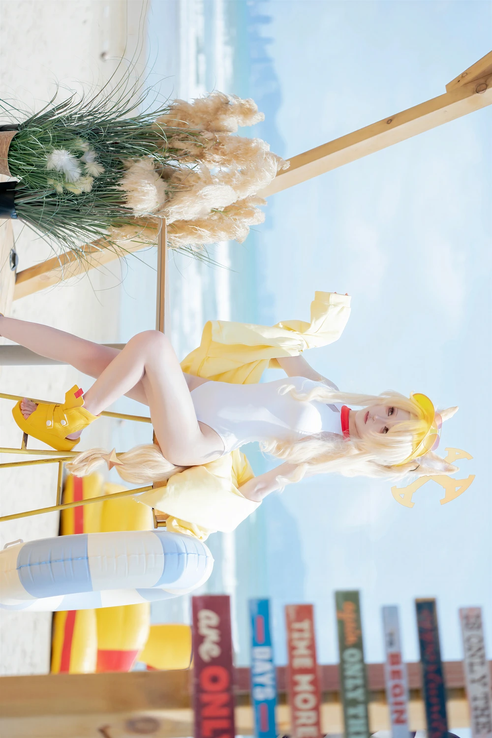 [矢量鱼] Cosplay 矢量鱼 – 蔚蓝档案 百合园圣娅 泳装 70P - 第 34 张写真