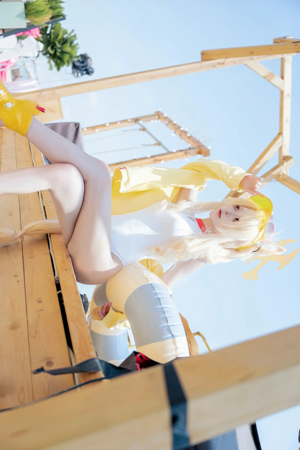 [矢量鱼] Cosplay 矢量鱼 – 蔚蓝档案 百合园圣娅 泳装 70P - 第 38 张写真