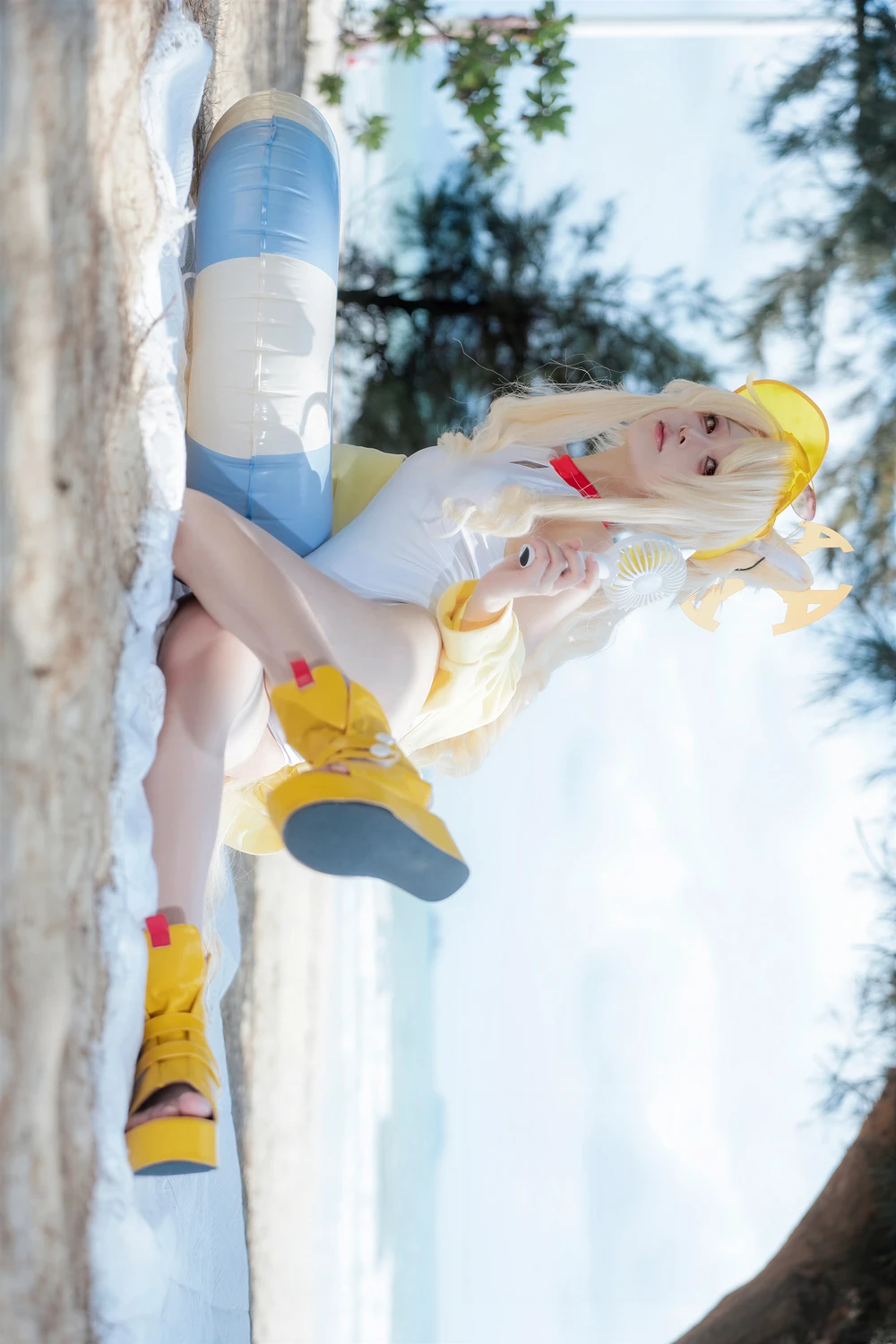 [矢量鱼] Cosplay 矢量鱼 – 蔚蓝档案 百合园圣娅 泳装 70P - 第 41 张写真
