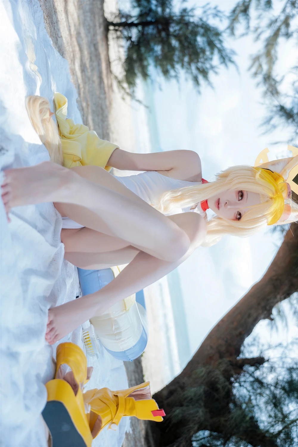 [矢量鱼] Cosplay 矢量鱼 – 蔚蓝档案 百合园圣娅 泳装 70P - 第 46 张写真