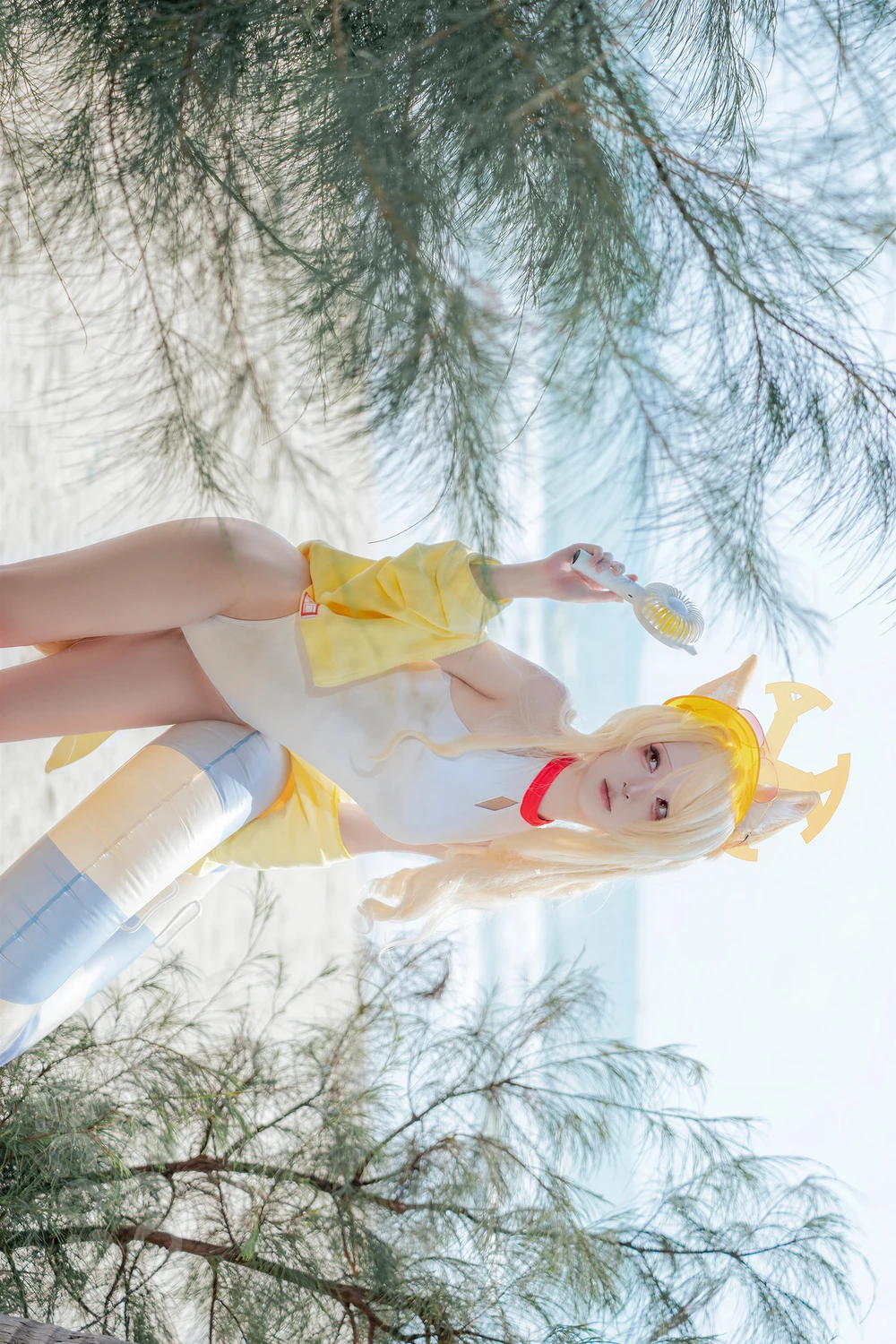 [矢量鱼] Cosplay 矢量鱼 – 蔚蓝档案 百合园圣娅 泳装 70P - 第 53 张写真