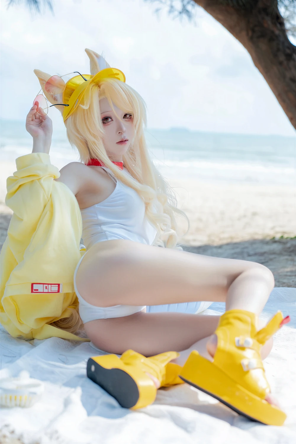 [矢量鱼] Cosplay 矢量鱼 – 蔚蓝档案 百合园圣娅 泳装 70P - 第 62 张写真