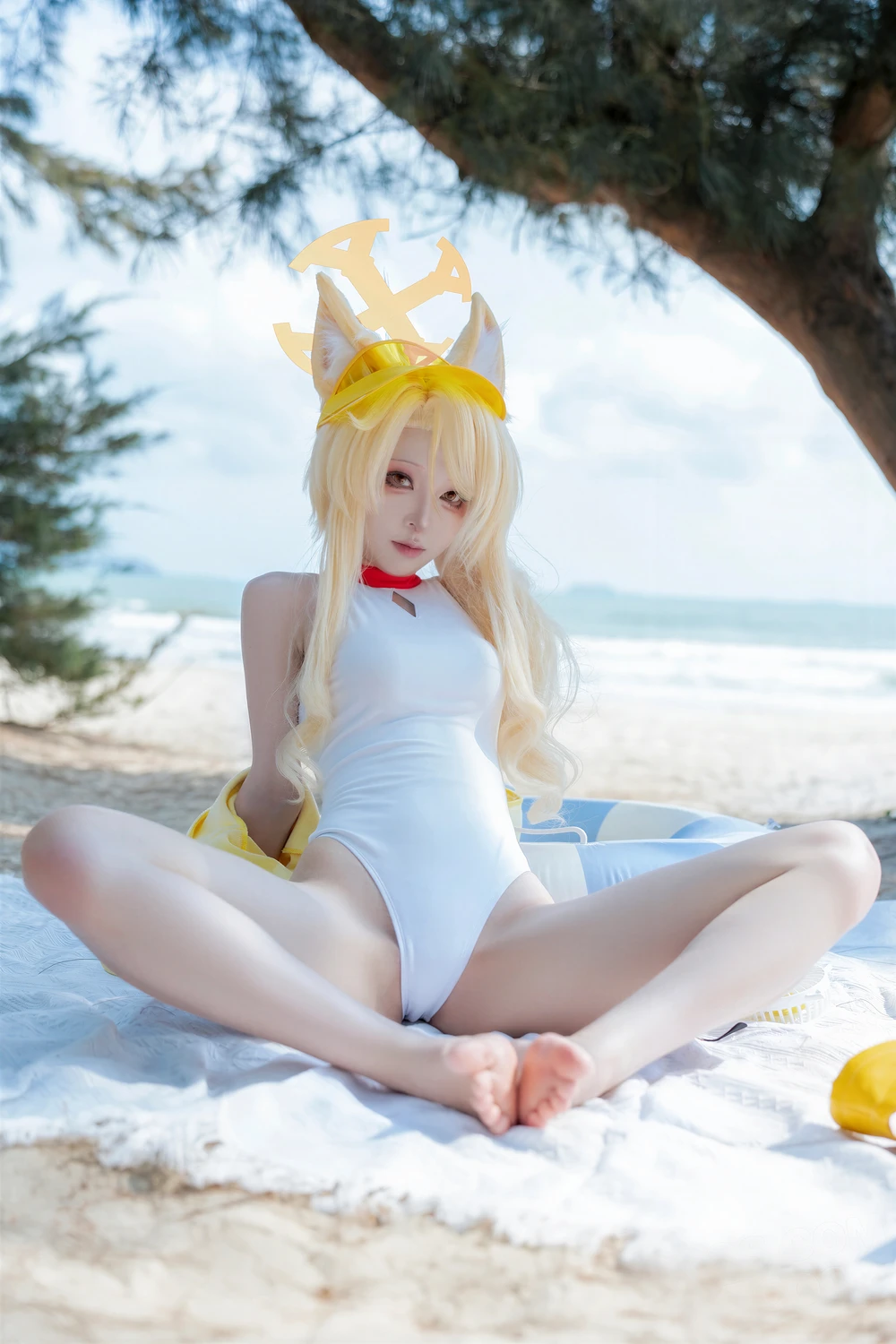 [矢量鱼] Cosplay 矢量鱼 – 蔚蓝档案 百合园圣娅 泳装 70P - 第 65 张写真