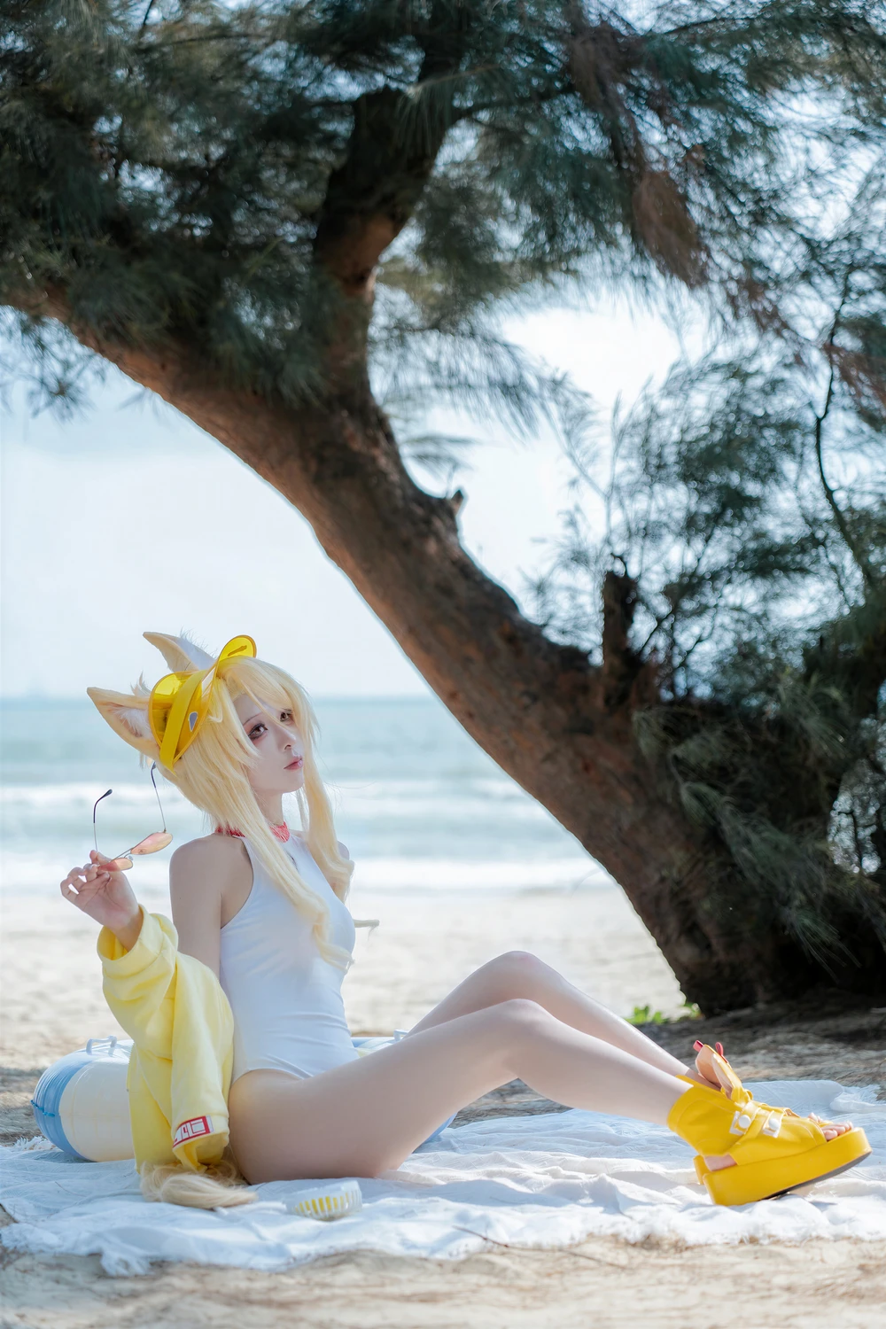 [矢量鱼] Cosplay 矢量鱼 – 蔚蓝档案 百合园圣娅 泳装 70P - 第 67 张写真