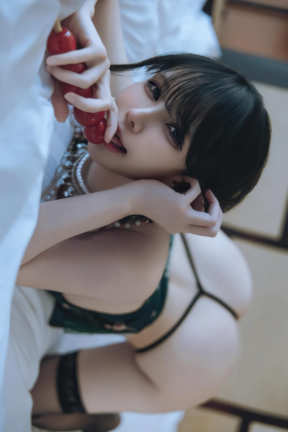 [魔理花] Cosplay 魔理花 – 2026新年 情趣旗袍 36P - 第 23 张写真