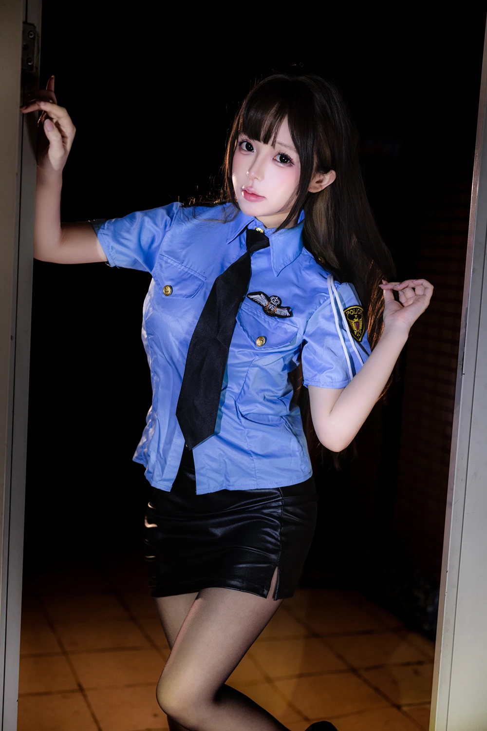[Rinaijiao日奈娇] Cosplay Rinaijiao日奈娇 – 楼道保安 120P - 第 6 张写真