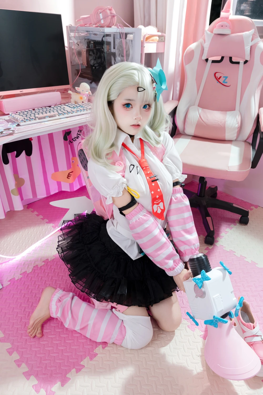 [九柒喵] Cosplay 九柒喵 – 绝区零 千夏蕾咪 48P - 第 10 张写真