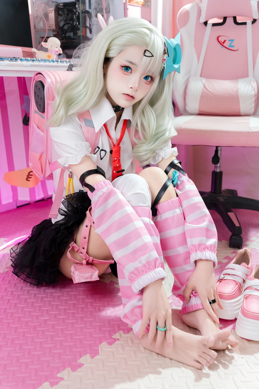 [九柒喵] Cosplay 九柒喵 – 绝区零 千夏蕾咪 48P - 第 11 张写真