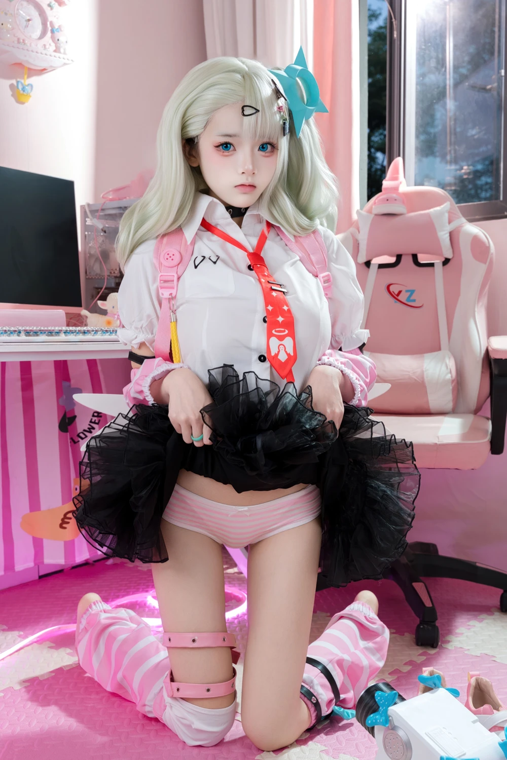 [九柒喵] Cosplay 九柒喵 – 绝区零 千夏蕾咪 48P - 第 13 张写真