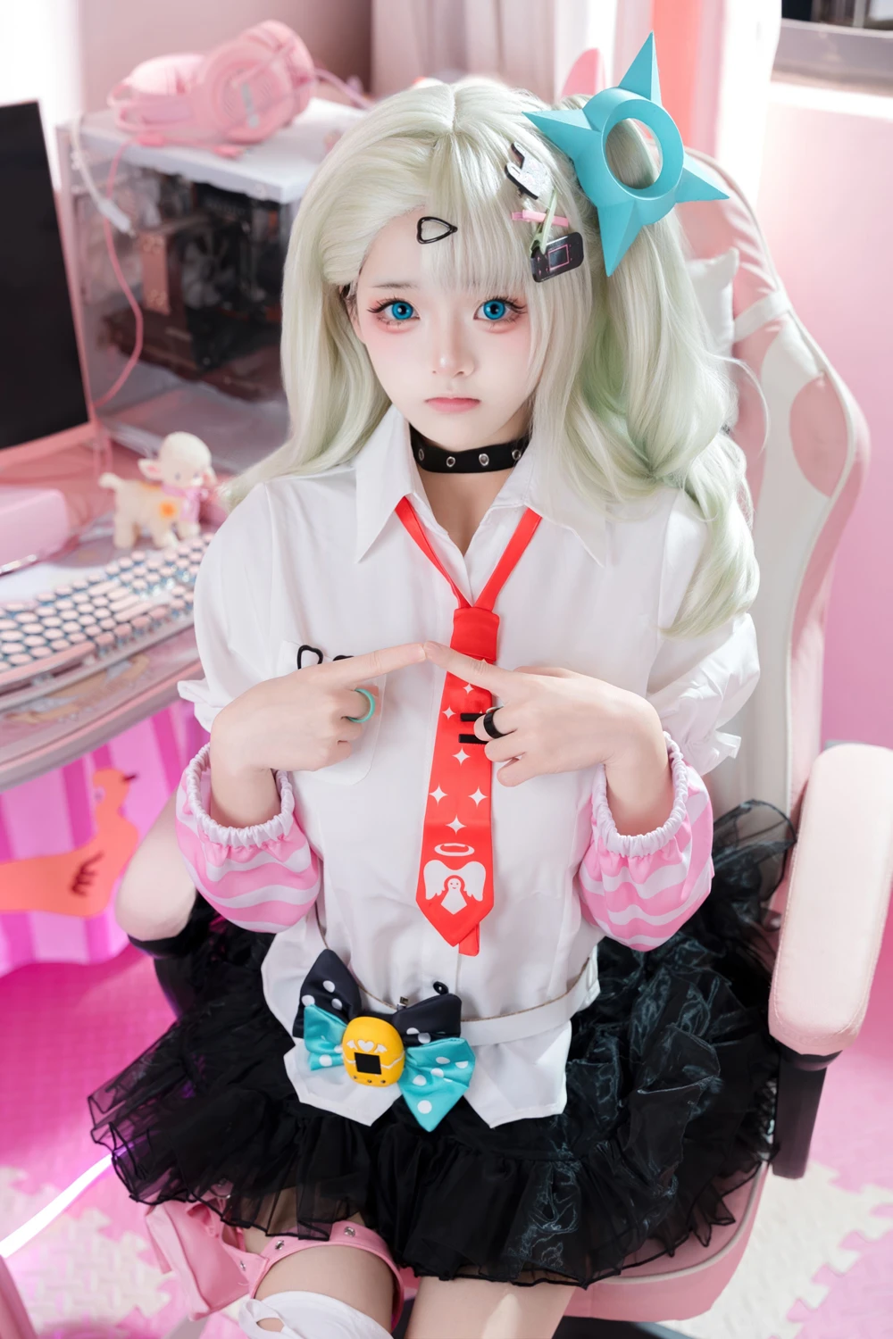 [九柒喵] Cosplay 九柒喵 – 绝区零 千夏蕾咪 48P - 第 15 张写真