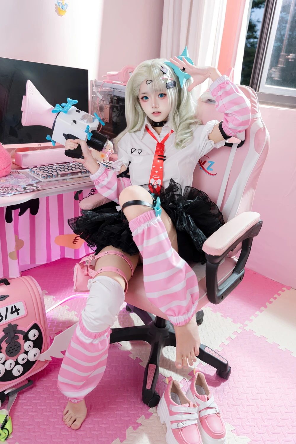 [九柒喵] Cosplay 九柒喵 – 绝区零 千夏蕾咪 48P - 第 17 张写真