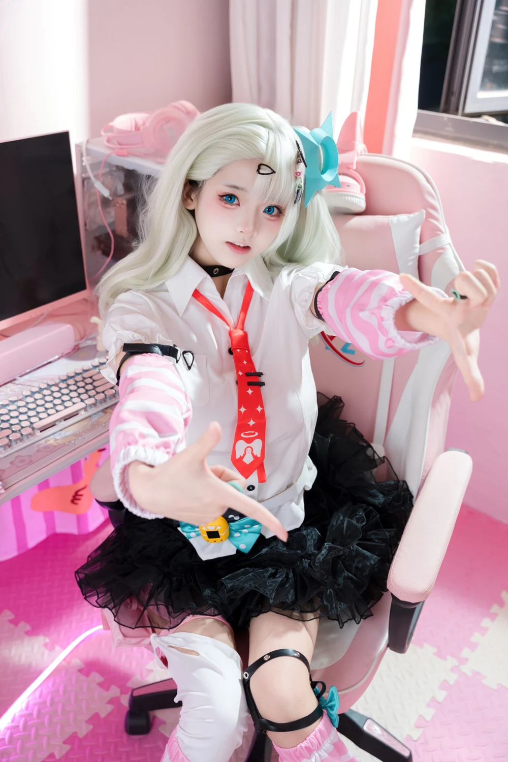 [九柒喵] Cosplay 九柒喵 – 绝区零 千夏蕾咪 48P - 第 18 张写真
