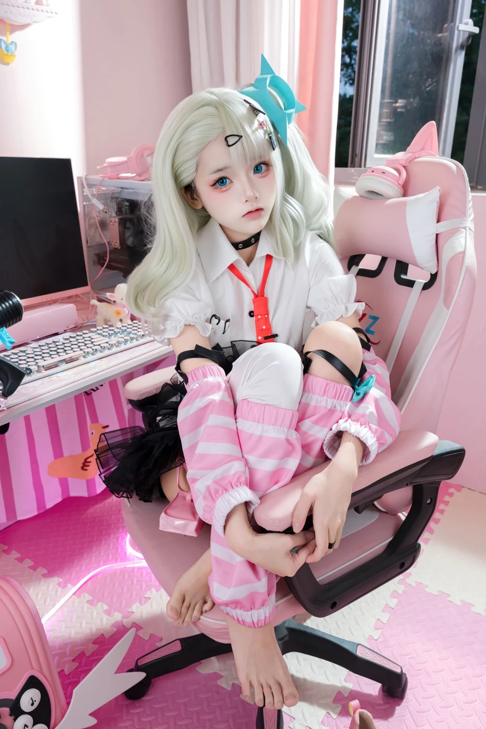 [九柒喵] Cosplay 九柒喵 – 绝区零 千夏蕾咪 48P - 第 19 张写真