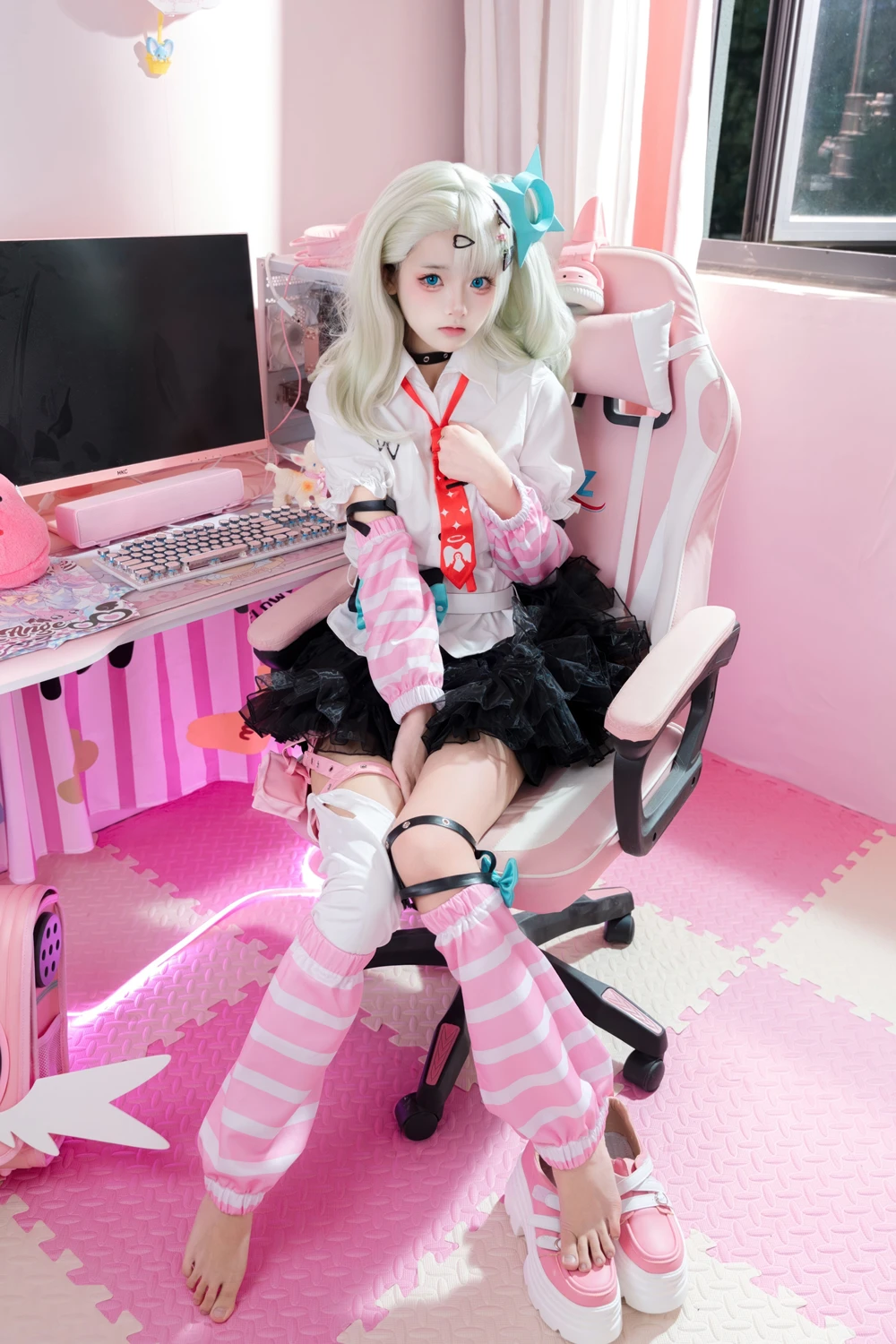 [九柒喵] Cosplay 九柒喵 – 绝区零 千夏蕾咪 48P - 第 20 张写真