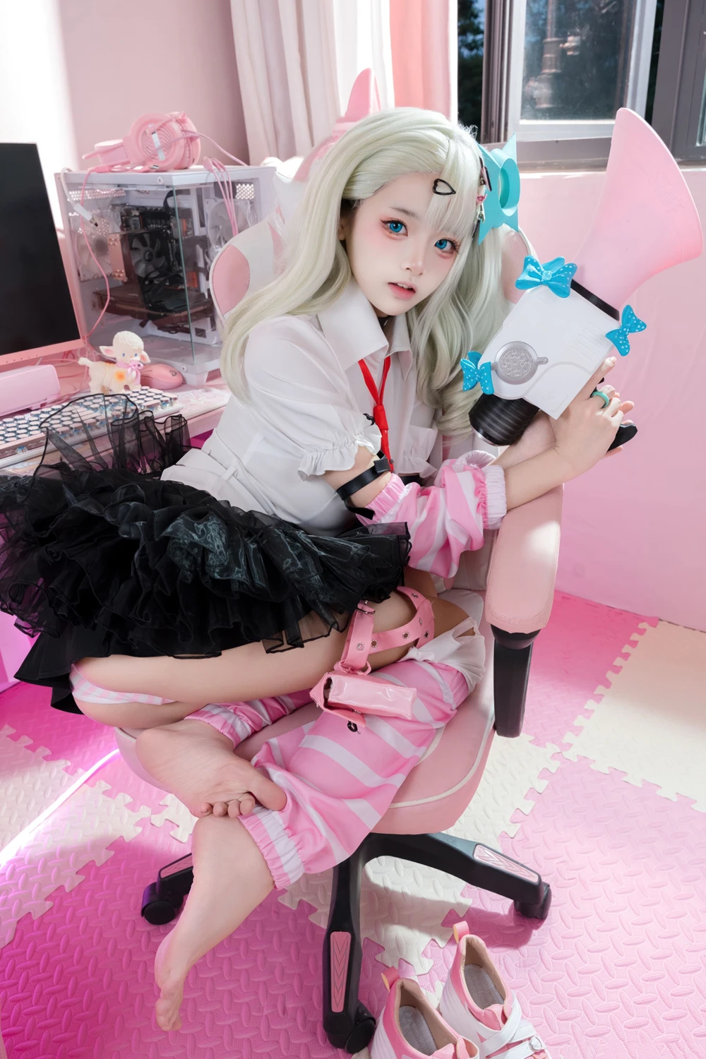 [九柒喵] Cosplay 九柒喵 – 绝区零 千夏蕾咪 48P - 第 26 张写真