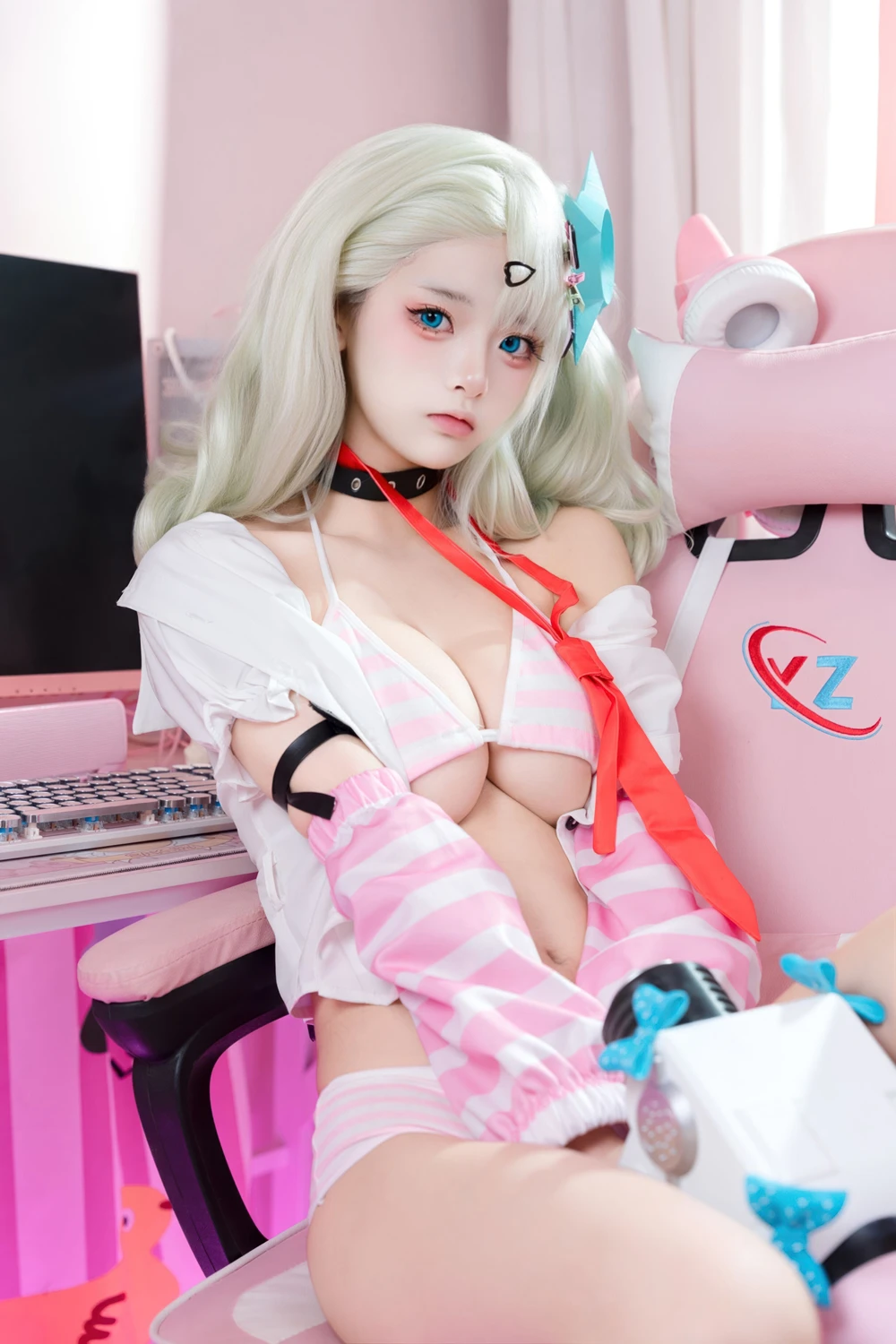 [九柒喵] Cosplay 九柒喵 – 绝区零 千夏蕾咪 48P - 第 29 张写真
