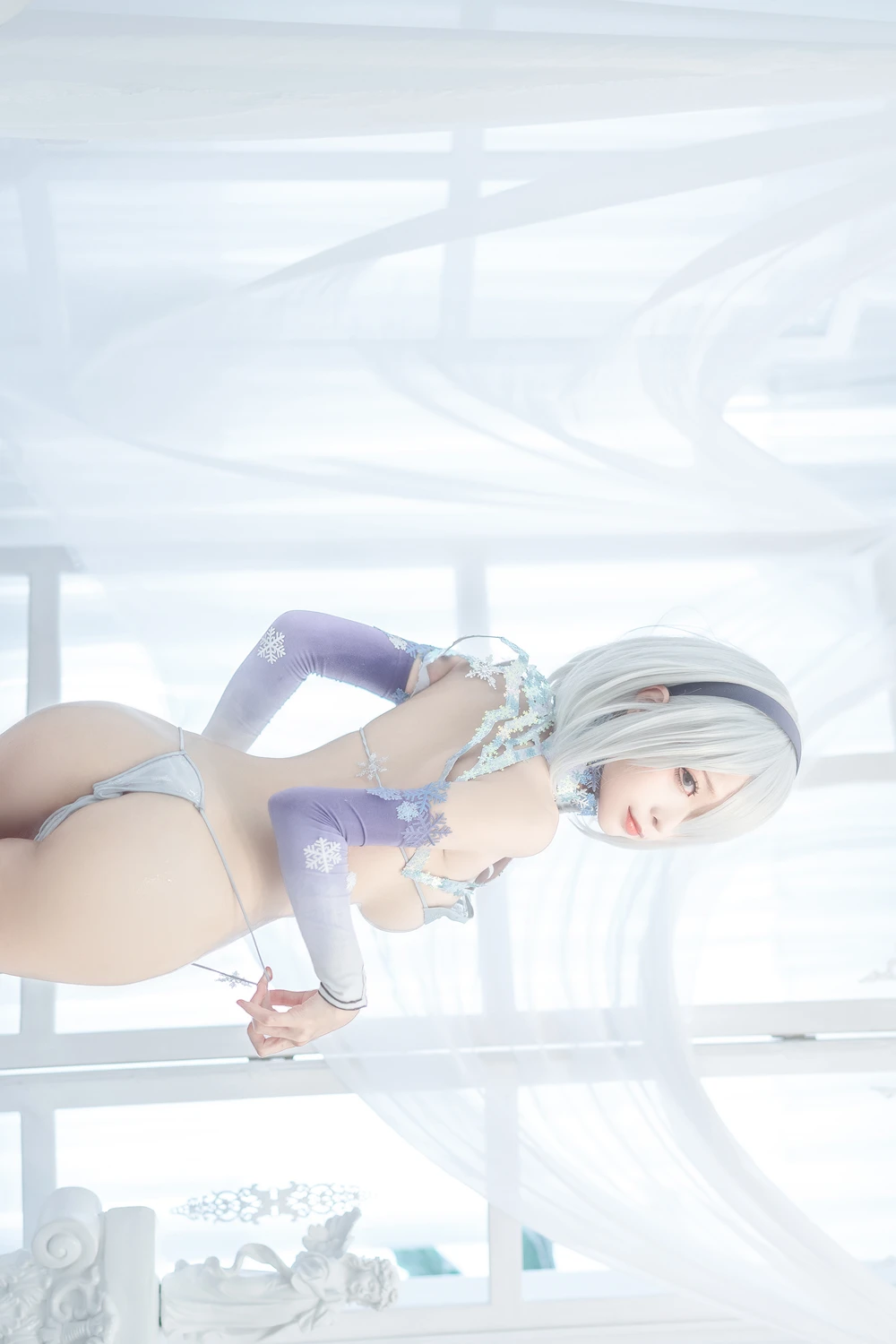 [蠢沫沫Chunmomo] Cosplay 蠢沫沫Chunmomo – 冰雪2B 36P - 第 6 张写真