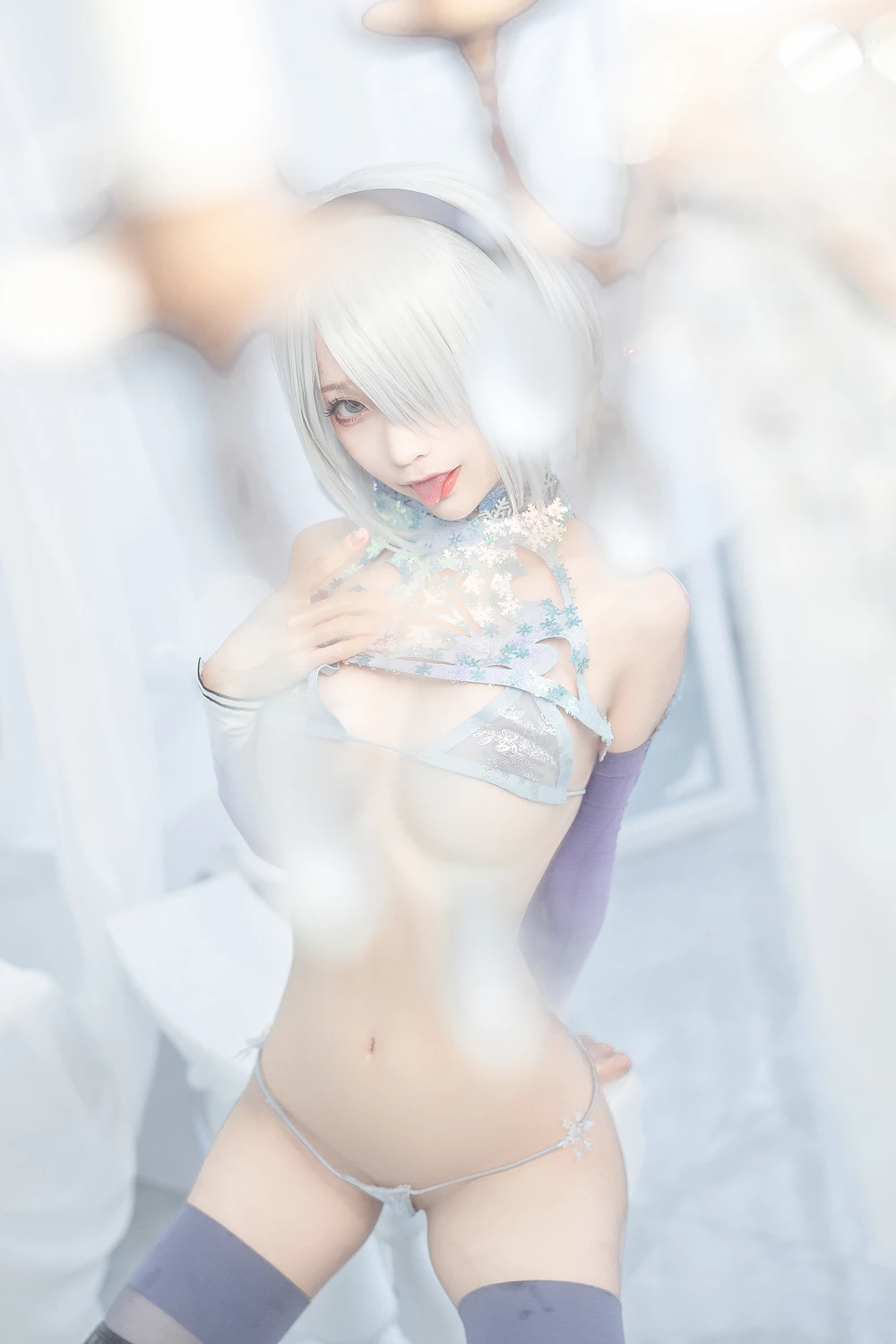 [蠢沫沫Chunmomo] Cosplay 蠢沫沫Chunmomo – 冰雪2B 36P - 第 19 张写真