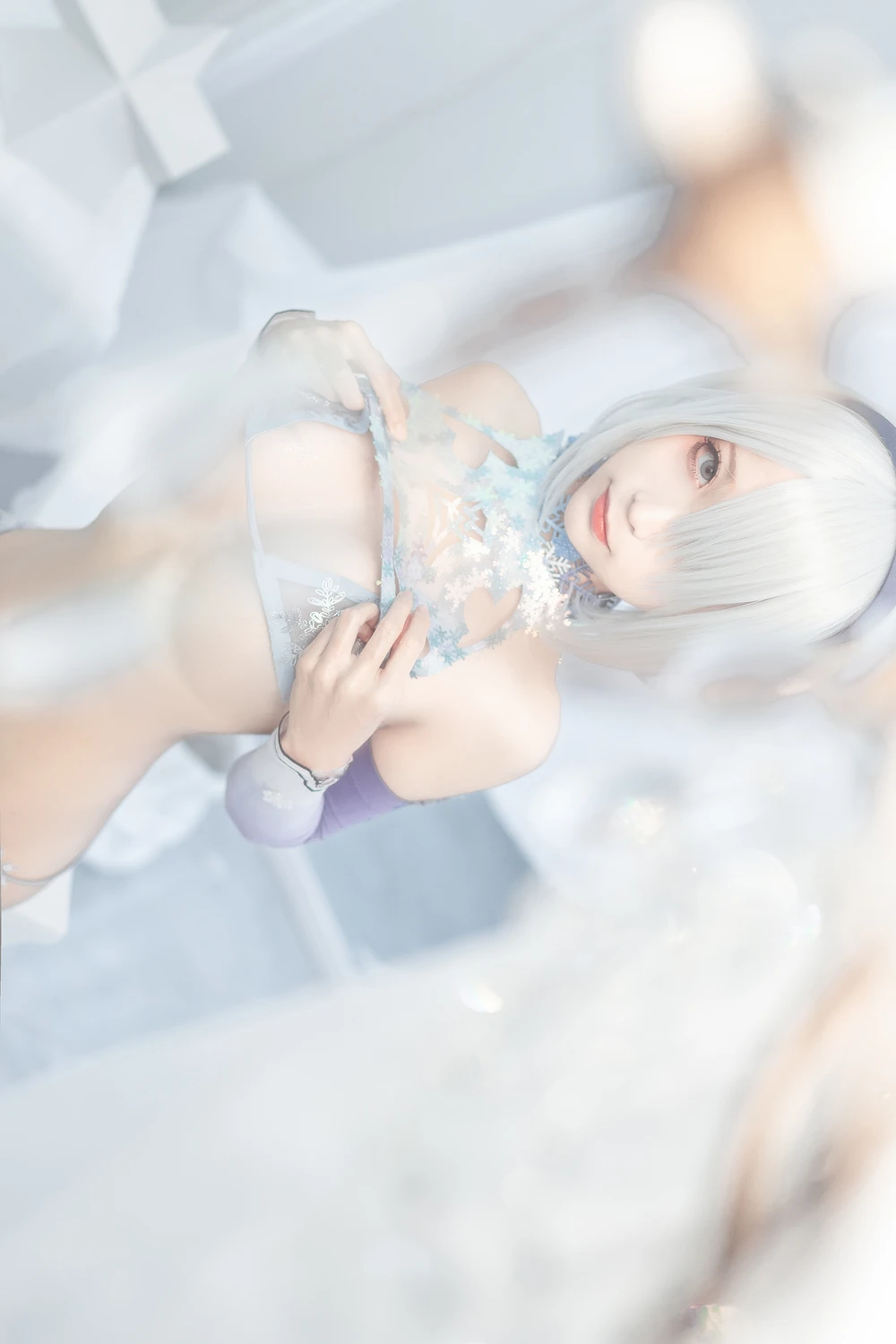 [蠢沫沫Chunmomo] Cosplay 蠢沫沫Chunmomo – 冰雪2B 36P - 第 20 张写真