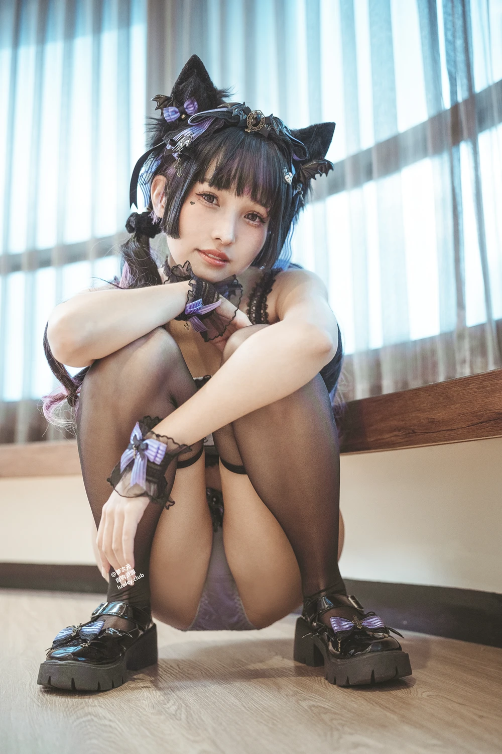 [慕慕Momo] Cosplay 慕慕Momo – 巨乳萝莉 酷洛米 Kuromi 70P - 第 11 张写真