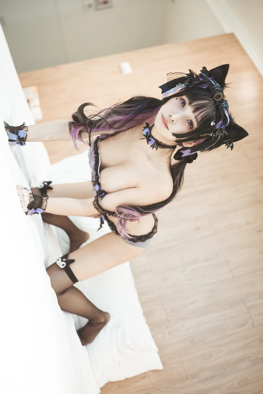 [慕慕Momo] Cosplay 慕慕Momo – 巨乳萝莉 酷洛米 Kuromi 70P - 第 38 张写真